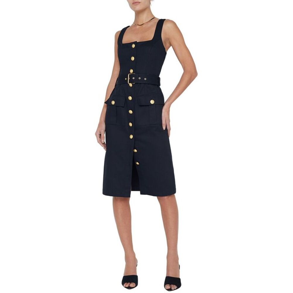 L’Agence Womens  Idy Midi Dress